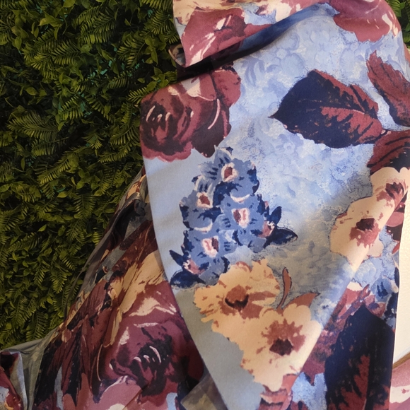 Alex Marie Floral Midi Dress in Blue and Purple - Picture 4 of 8